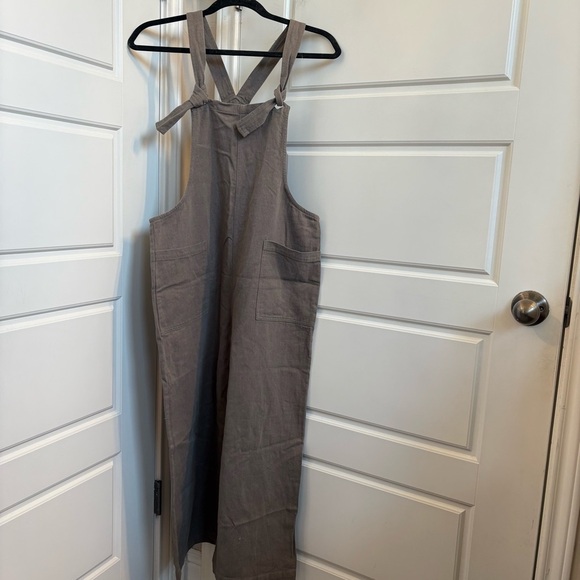 Miou Muse Cotton Linen Jumpsuit Size Medium - Picture 3 of 11